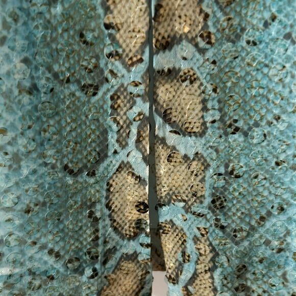 PER SE BY CARLISLE FAUX SNAKESKIN PRINT PENCIL SKIRT - Picture 5 of 7